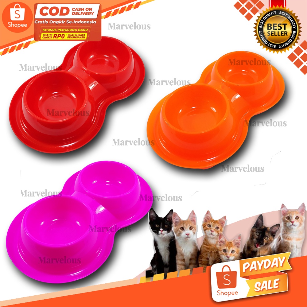 Tempat Makan Kucing Anjing Murah / BOWL DOUBLE ANTI SEMUT | Mangkuk &amp; Feeder