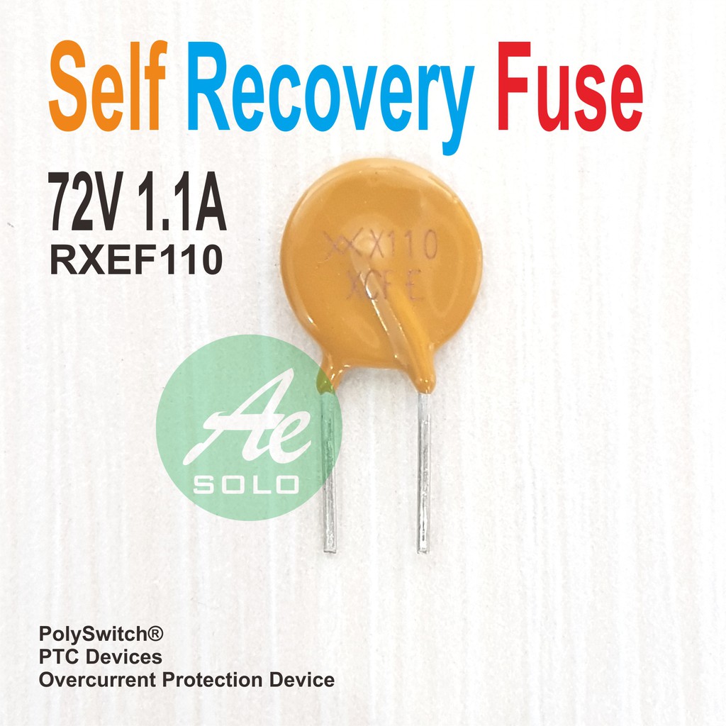 Self Recovery Fuse Resettable Fuse 72V 1.1A RXEF110