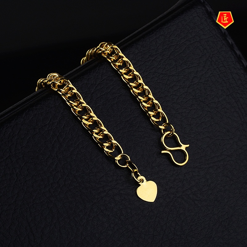 [Ready Stock]Men's Domineering Fashion Gold Bracelet