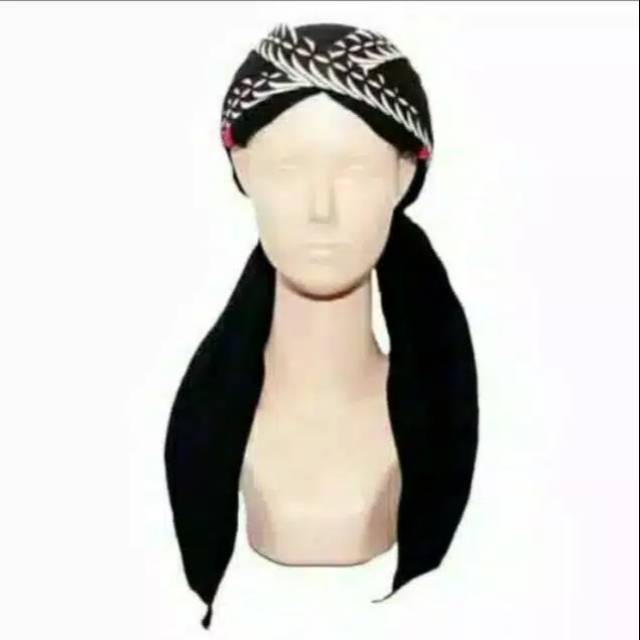 Blangkon jogja sliwir motif samurai putih//blangkon jogja mondol