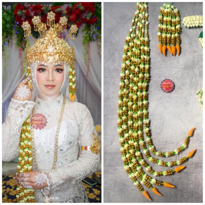 MELATI IMITASI SUNDA MUTIARA TUMPUK GOLD SILVER