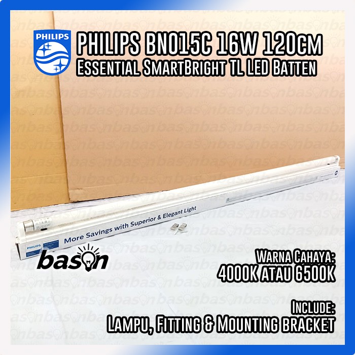 PHILIPS BN015C 16W 1 x TLED 120cm - LED Tube Batten - KHUSUS OJOL