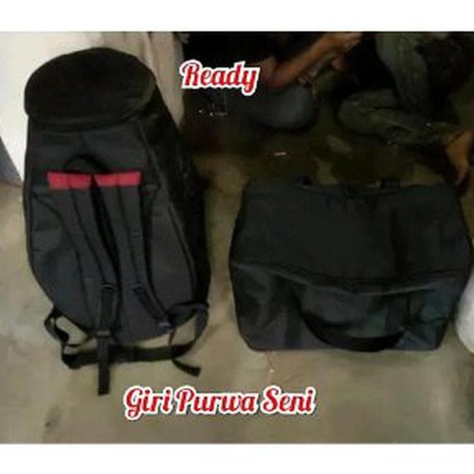 (BAYAR DITEMPAT) MD5992 Kendang Jaipong Rampak Sunda Motif Macan Plus Tas Best Dealss