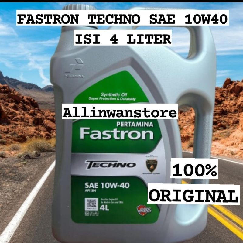 OLI Fastron Techno SAE 10W-40 API SN isi 4 liter 100% ASLI