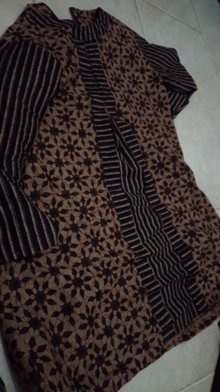 Batik Dolby Dolbi Dobby Doby Tenun Sutra Tulis Katun Atbm Baron Atasan Batik Wanita Sogan Srg308