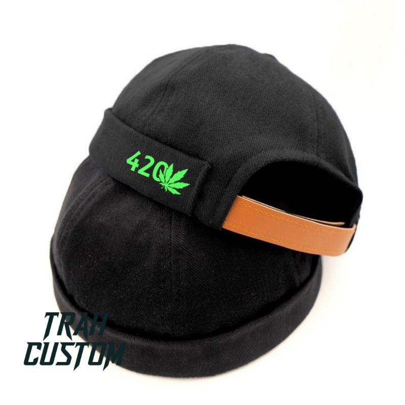 miki hat dewasa logo fourtwnty miki hat brimless topi peci gaul dewasa rasta