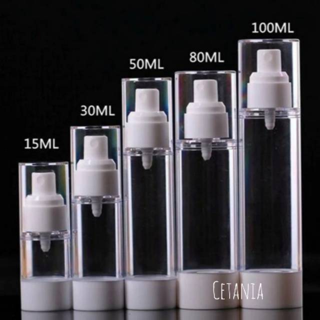 Premium Airless Spray 15ml 20ml 30ml 50ml Botol Spray Kosong