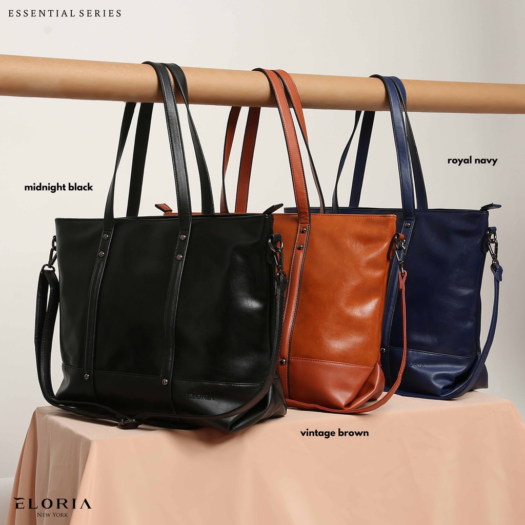 Eloria New York Tas Kerja Kulit Wanita Ukuran Besar Eloria Essential Series