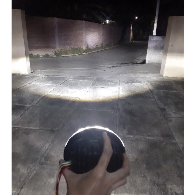 NEW Daymaker 19 Led 7 Inch Dus Hitam Polos Import 90 Watt Ninja Megapro Tiger Scorpio King Vixion w175 dll