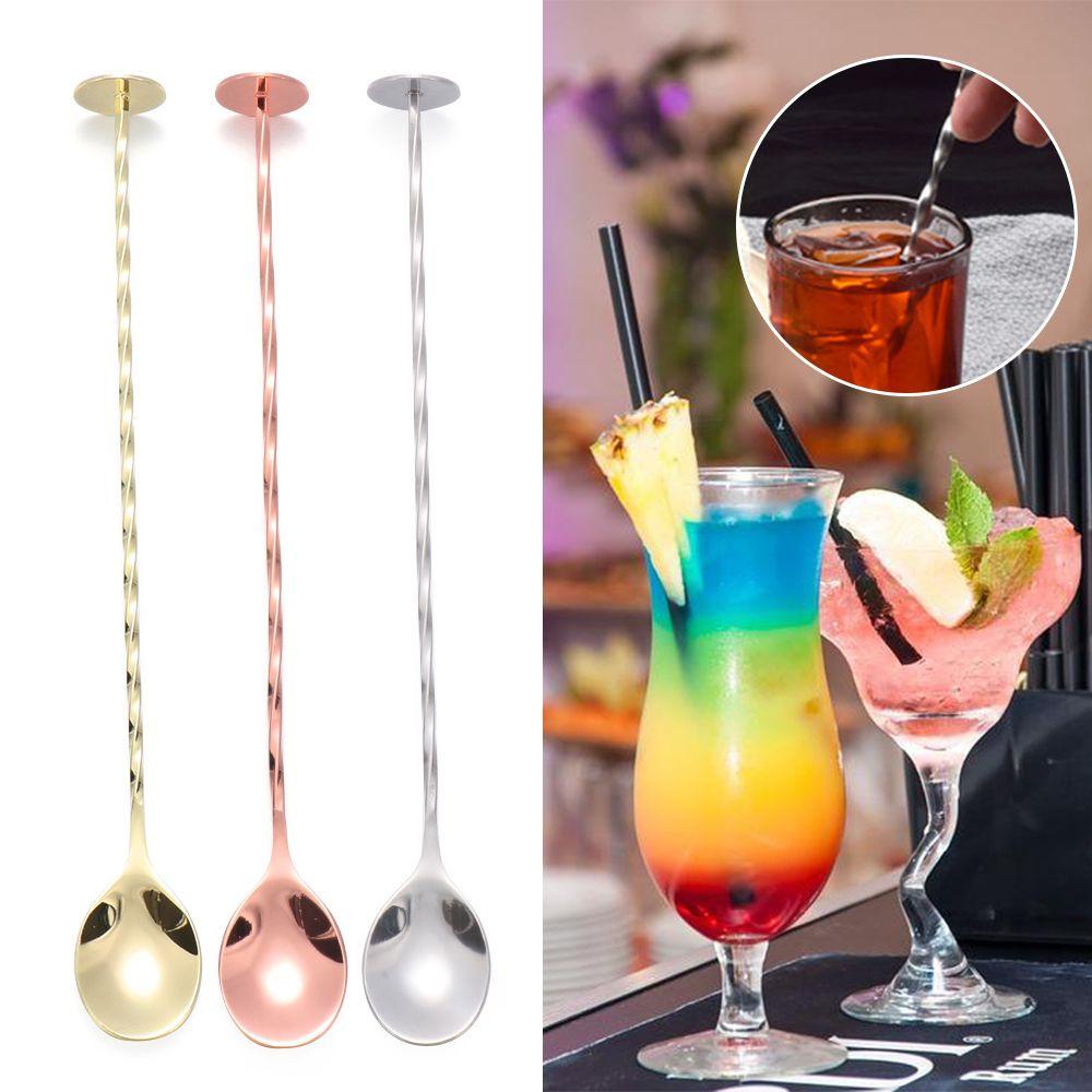 Suyo Sendok Pengaduk Cocktail Bahan Stainless Steel Untuk Bartender