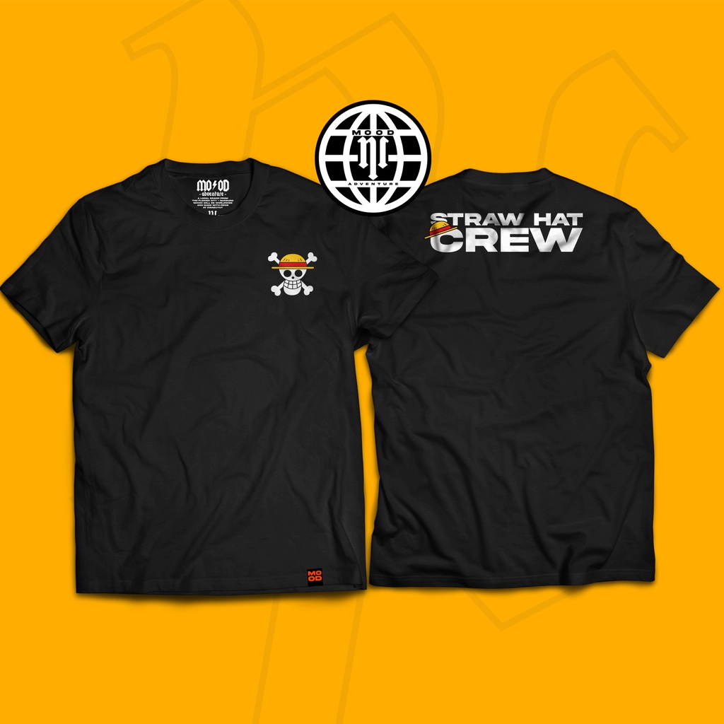 Kaos T-shirt Baju One Piece Bajak Laut Topi Jerami Shirohige Shanks Kartun Design by Mood Adventure