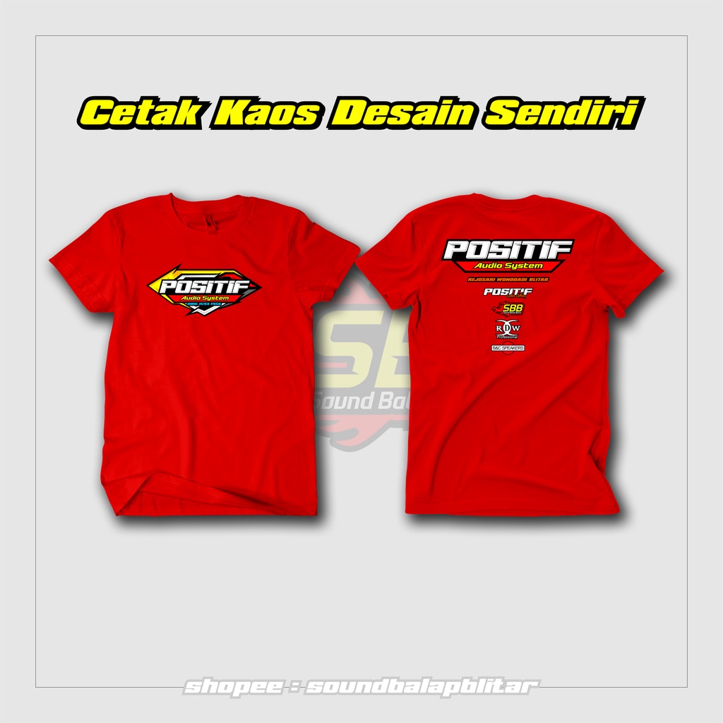 CETAK KAOS DESAIN SENDIRI - Katun Combed DTF Bijian