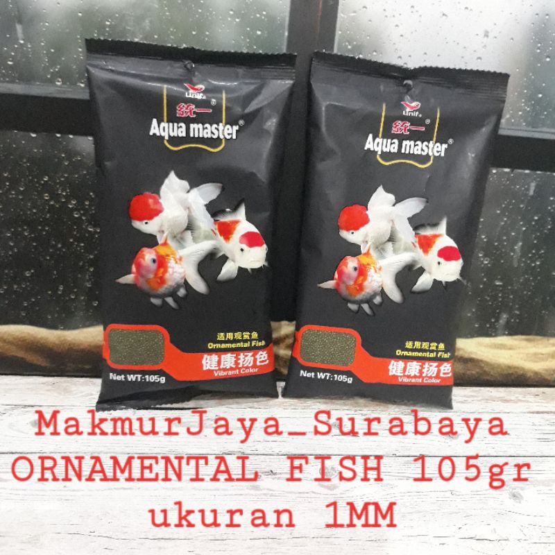 AQUAMASTER Ornamental fish 105gr pakan ikan Hias kokily,Koi,dll