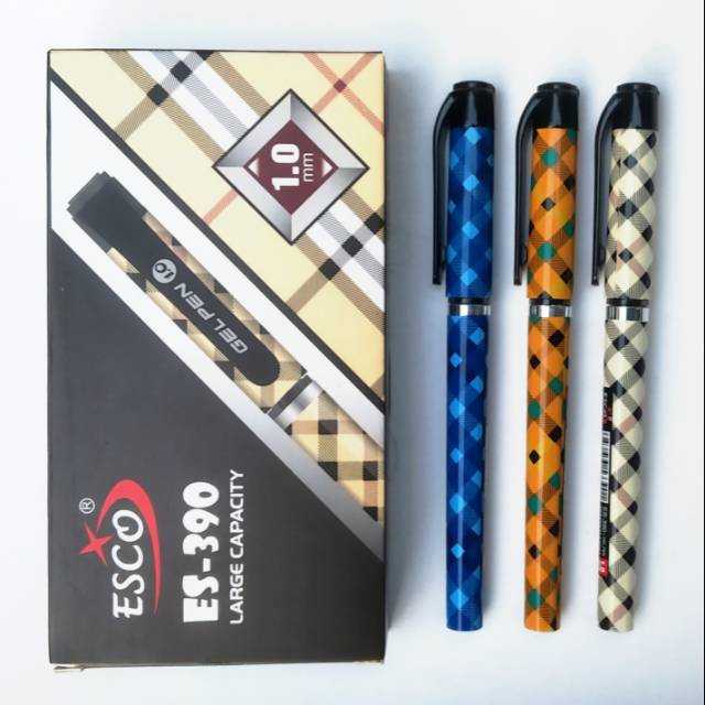 

Pulpen Gel ESCO ES-390 Large Capacity 1.0mm per Lusin