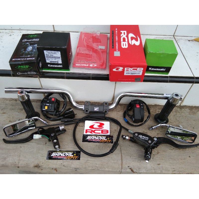 STANG STIR CBR LED MASTER RCB OVAL 14MM SET KOPLING RCB E2 ORIGINAL GAS SPONTAN NINJA RR HOLDER KANA