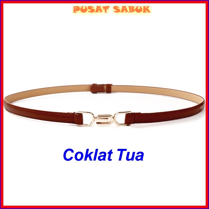 Ikat Pinggang Sabuk Kulit Wanita Fashion Gesper Cewek Belt Korea Kecil Warna Murah Import Grosir baru