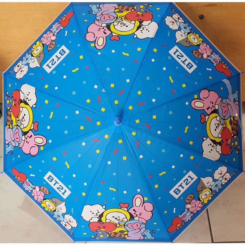 Payung Anak karakter Motif Bt21 8 Sisi