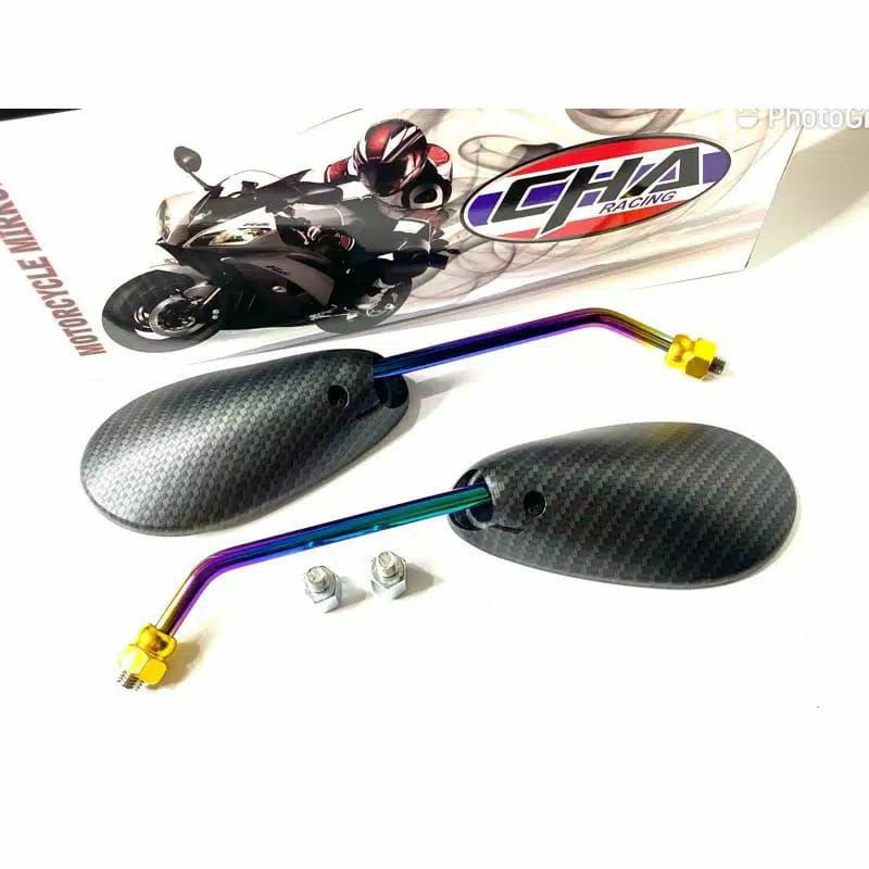 Spion Carbon Tangkai Rainbow Fu/Satria Fu Suzuki