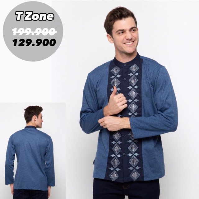 Kaos Koko Lengan Panjang - Medium Blue