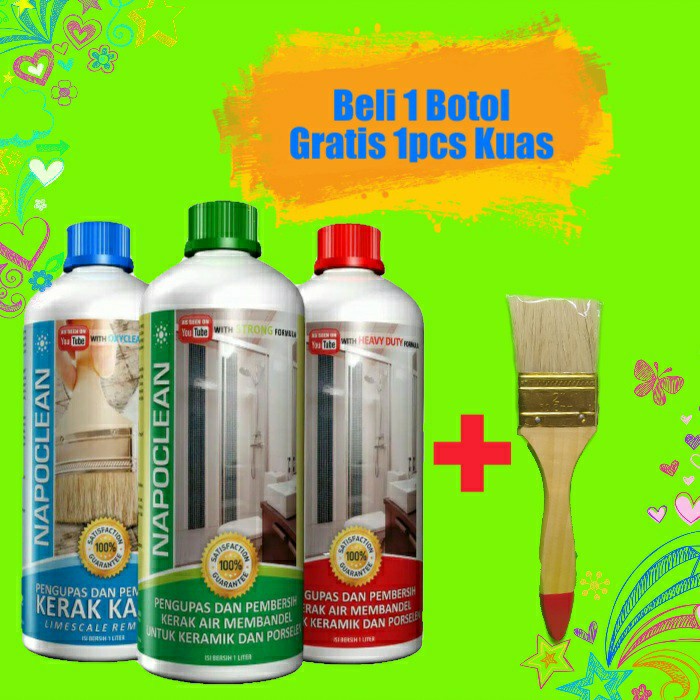 Pembersih Ajaib NAPOCLEAN LIMESCALE BIRU - Merah