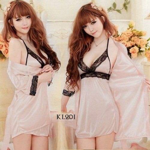 [SIAP KIRIM] BAJU TIDUR KIMONO WANITA LINGERIE SEXY BAJU TIDUR WANITA NUDE KL20I