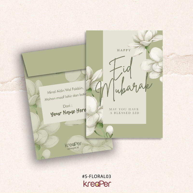 

AMPLOP LEBARAN IDUL FITRI 2021 SMALL (Kode: S-FLORAL03)