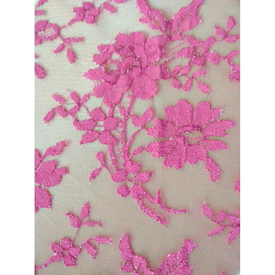 KUALITAS BAGUS KAIN-BAHAN BROKAT\U002FBRUKAT LACE PRANCIS ORIGINAL 100% ASLI KEKINIAN