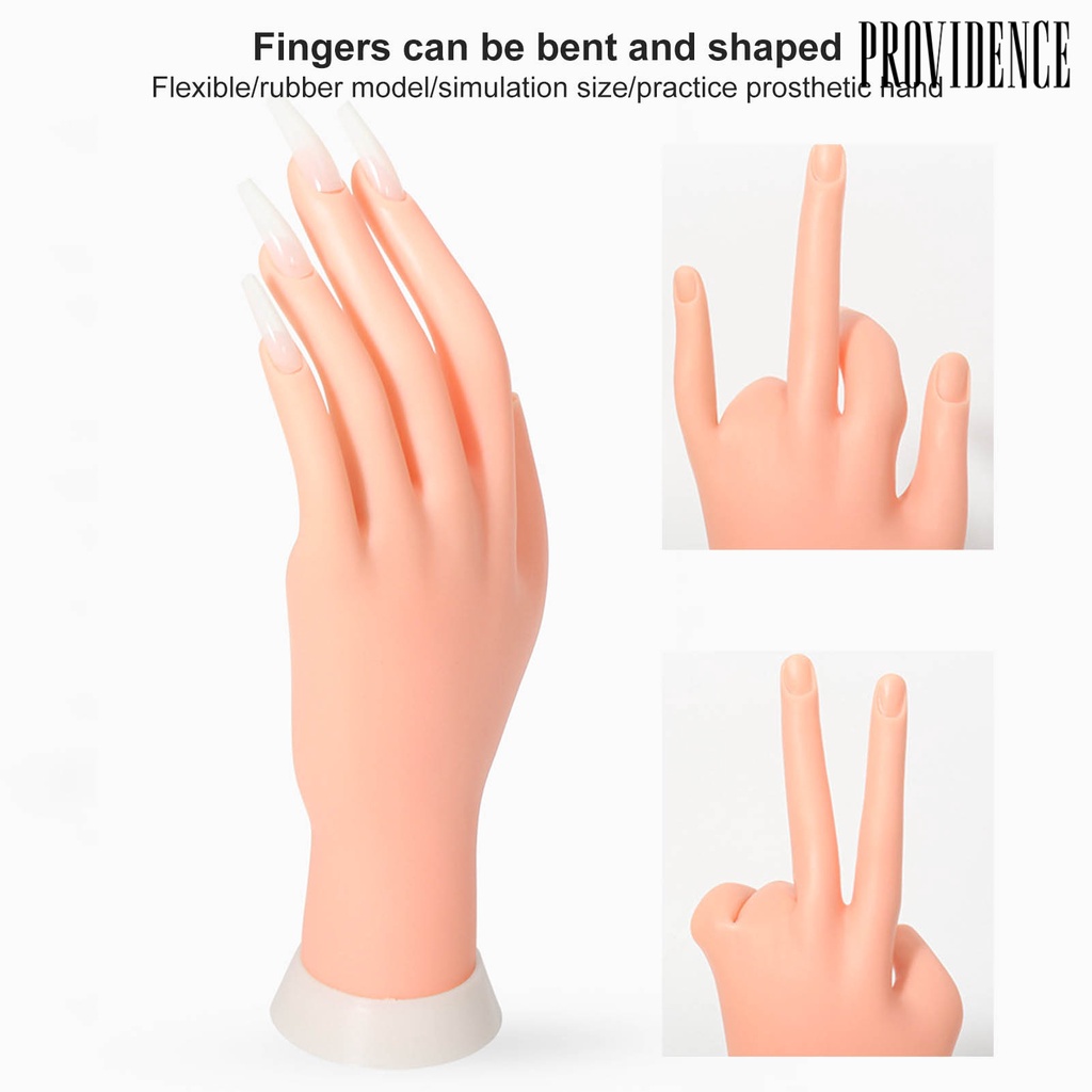 Tangan Kiri Palsu Bahan Karet Flexible Mudah Digunakan Untuk Praktek Manicure Pemula