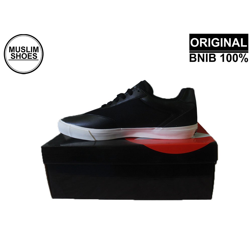 AIRWALK JEAL ORIGINAL HITAM / PUTIH SEPATU JALAN CASUAL SNEAKERS PRIA