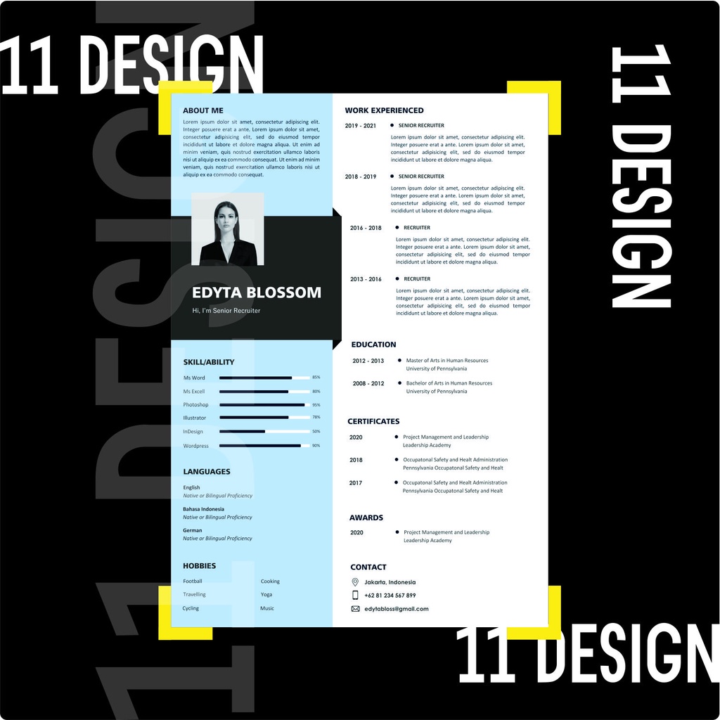 Jasa Desain CV Murah | Format Word, JPG dan PDF