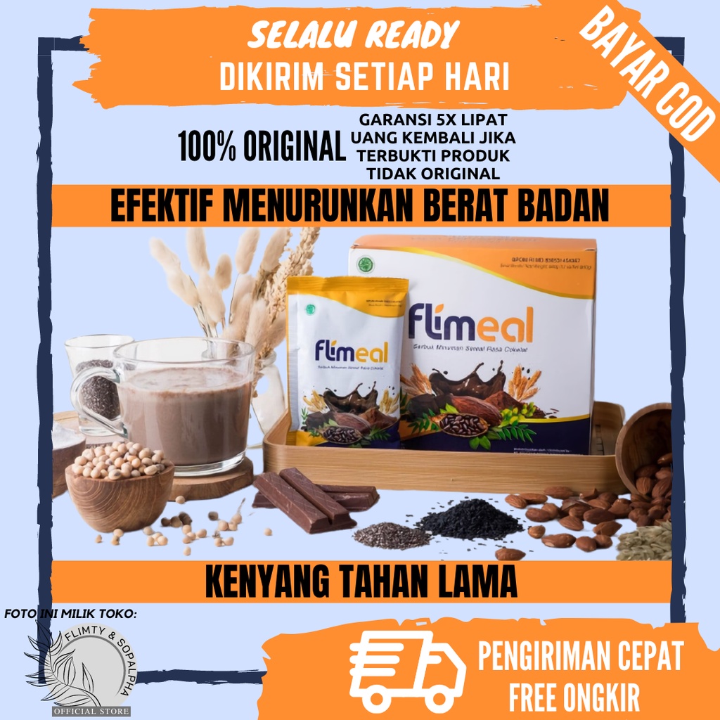 Flimeal Minuman Sereal Diet Rendah Kalori Pengganti Makan Makanan Meal Replacement Instant Meal BPOM