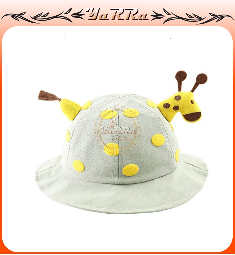 TOPI ANAK BUCKET PEREMPUAN BUCKET LAKI LAKI MOTIF JERAPAH PELINDUNG WAJAH ANTI VIRUS BTA-4