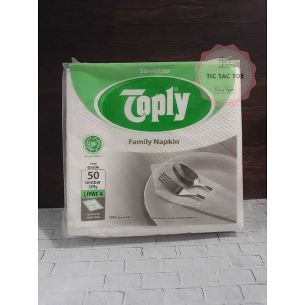 Tissue Toply 50pcs / Tissue Toply /Tisu Toply / Tisu Sendok