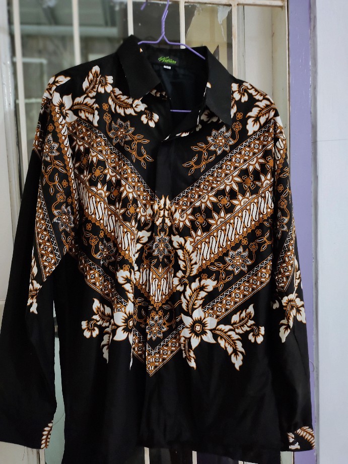 Batik Pria Bima Lengan Panjang Size M-xxl Full Furing Batik Solo Katun Halus Sragenan