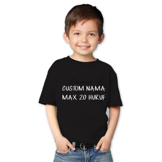 KAOS ANAK CUSTEUM NAMA