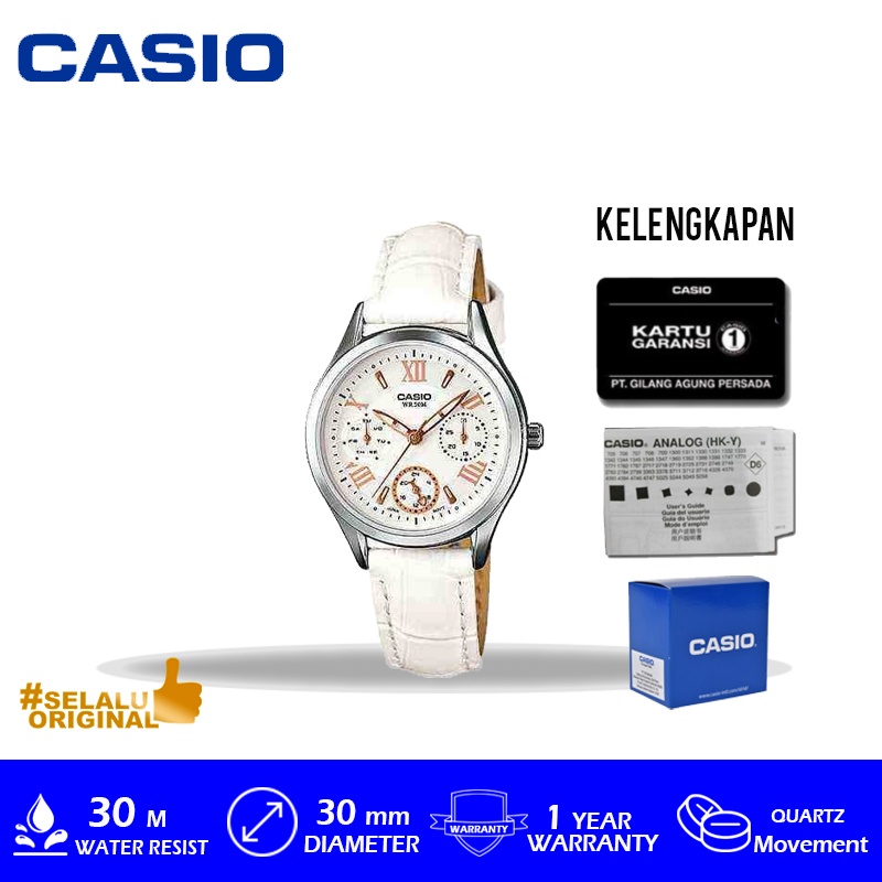 Jam Tangan Casio General LTP-E301L-7AVDF/LTP-E301L-7AVDF/LTP-E301L Original Murah