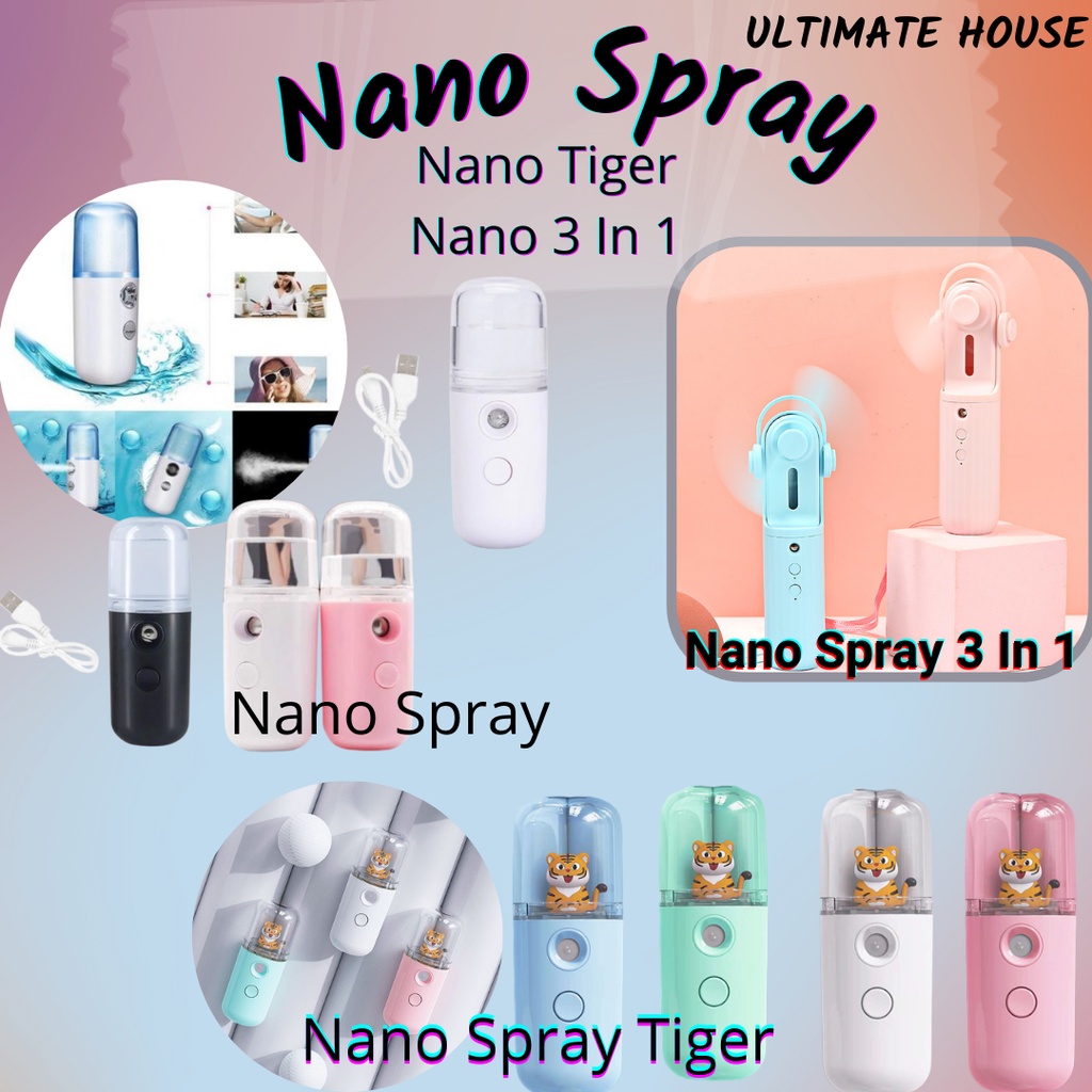 Nano Spray Usb Portable Mist Mini Perawatan Wajah Melembutkan Kulit Muka