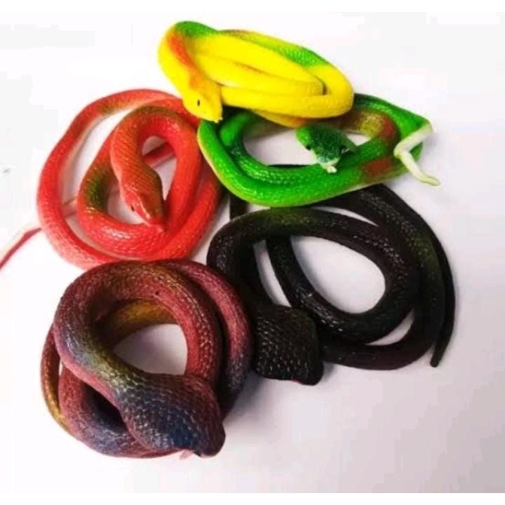 Mainan Anak Hewan Karet Ular K201 / Mainan Edukasi Anak Hewan karet