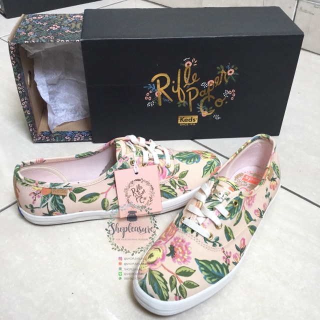Sepatu keds x rifle paper co riflepaperco shoes champion size 38 39 original ori asli authentic