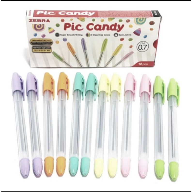 

Bolpoint / Bolpen / Pulpen Pic Candy 0.7mm Hitam (pcs)