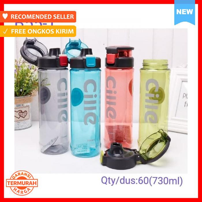 Botol Minum Tumbler Motif Cille Tutup Klip 730Ml Bt Xl1715 - Bekal - Botol Minum & Termos