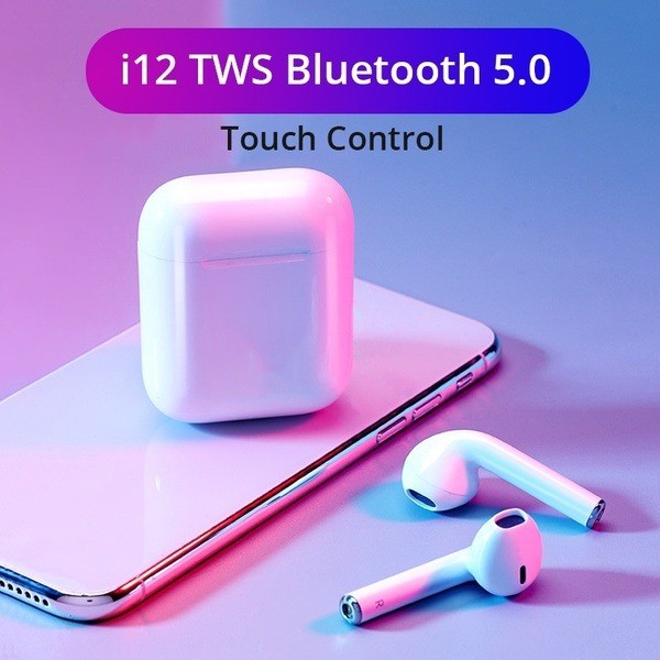 AirPod i12 TWS Touch Bluetooth 5.0 Earphone 3D Stereo Wireless TWS i12