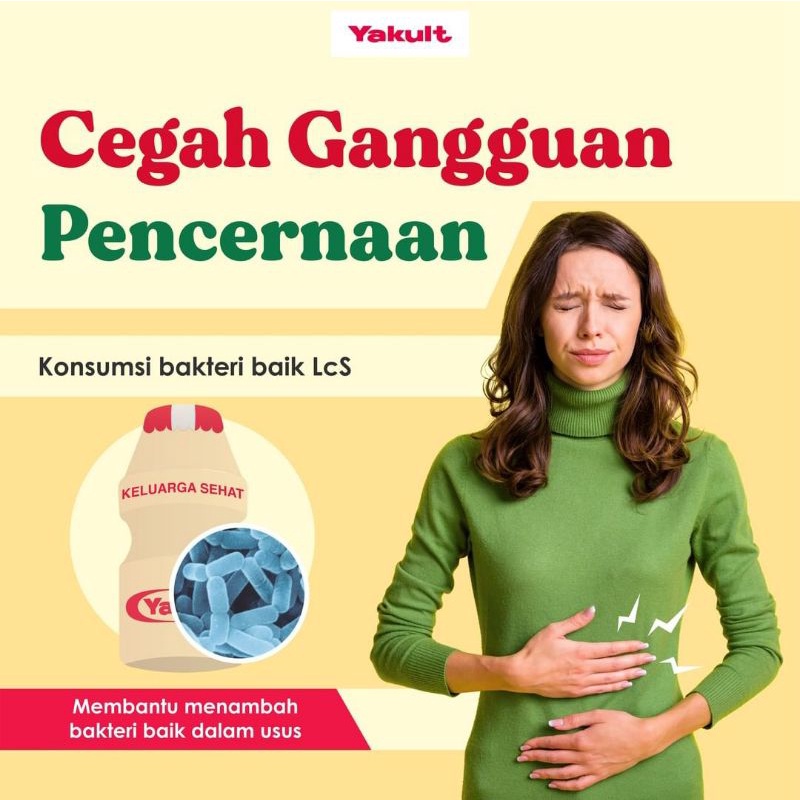 YAKULT YOGURT MINUMAN PROBIOTIK - FERMENTASI SUSU DENGAN BAKTERI LACTOBACILLUS CASEI