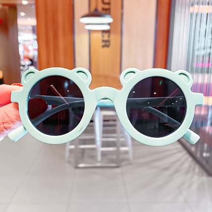OSM JKT F5294 Kacamata Anak Telinga Beruang / Kacamata Anak New Trend / Fashion Anak Terbaru / Kacamata Fashion Anak-Biru