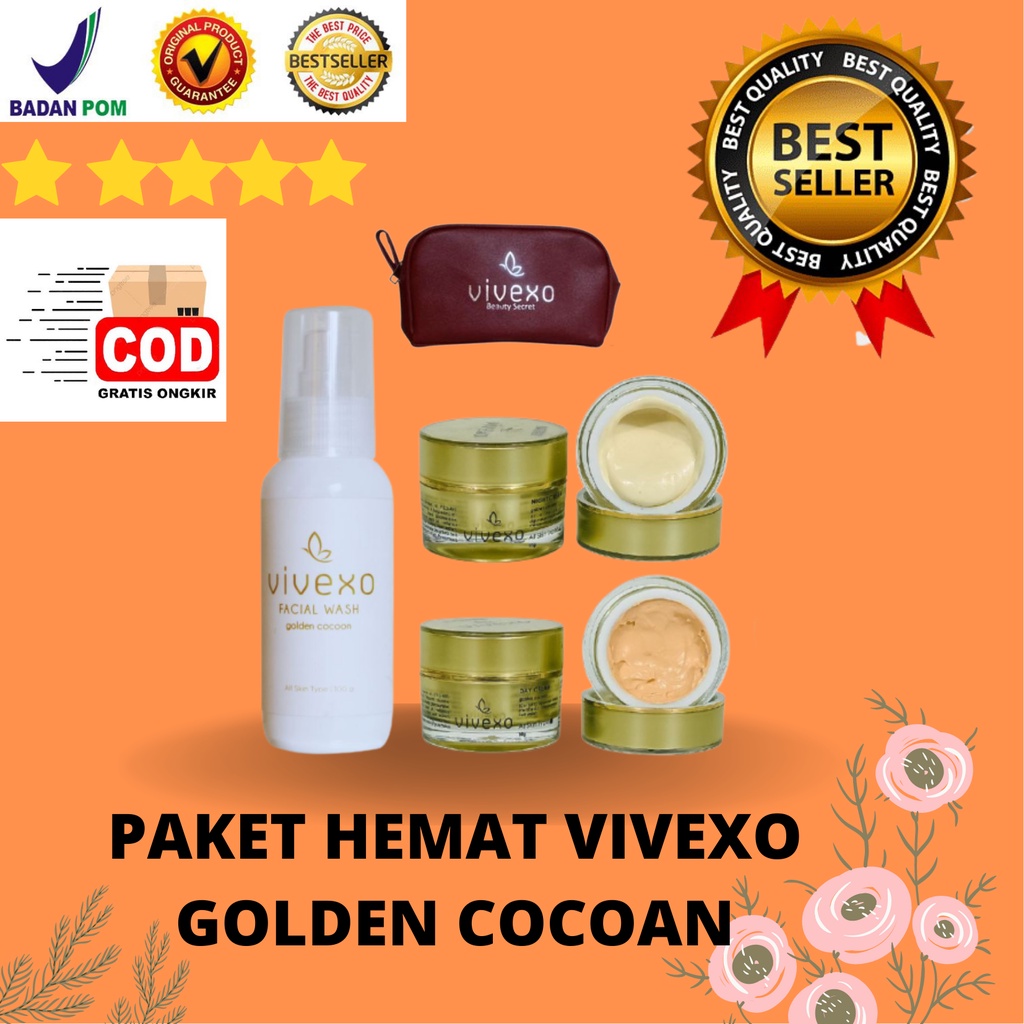 VIVEXO PAKET HEMAT WHITENING GLOWING EXCLUSIVE KRIM WAJAH BPOM | CREAM FARMA GLOWING ORI AMAN BUMIL 