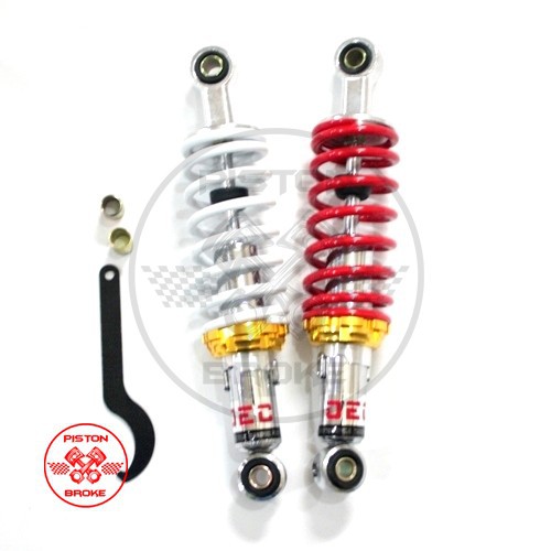 TWIN SHOCK / SOK / SKOK BELAKANG SETELAN 340MM SCARLET