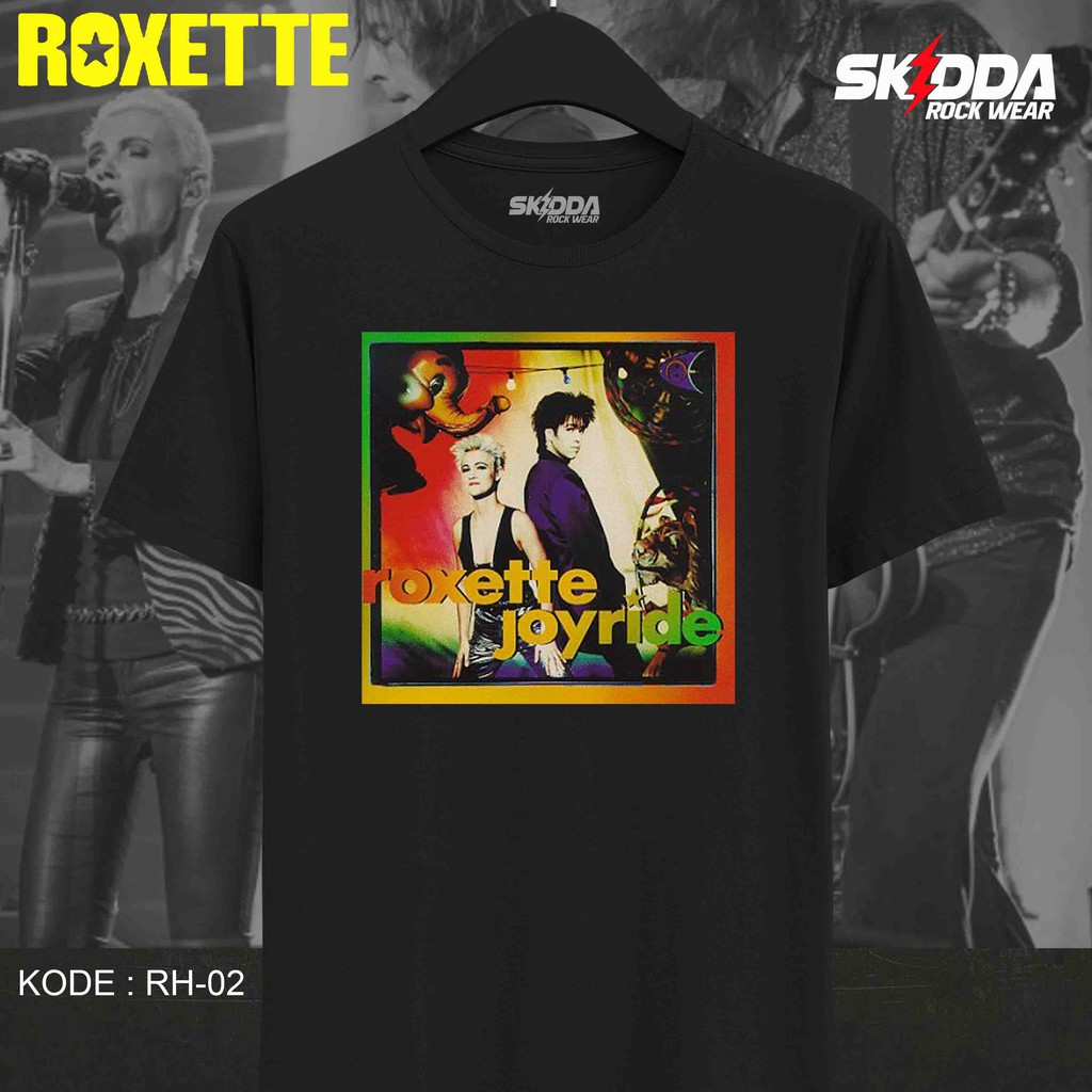 T Shirt Kaos Band ROXETTE Joyride - RH02 - Premium Black NSA