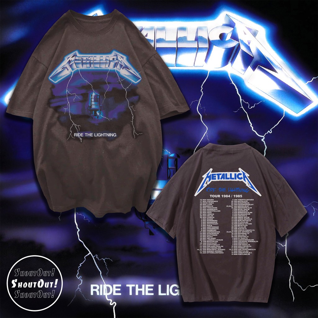 ride the lightning tour shirt