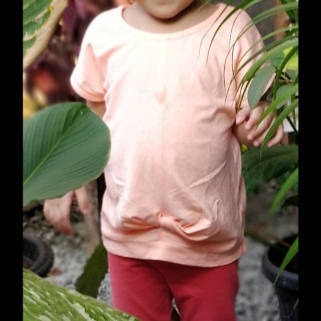 Blouse blus anak 4 tahun peach lavido