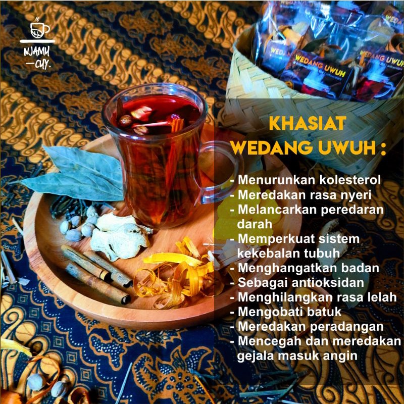 

MINUMAN KESEHATAN,, SAMINA, PENGHANGAT TUBUH Wedang Uwuh Komplit • Lengkap dengan Gula Batu dan Rempah-rempah Terbaik